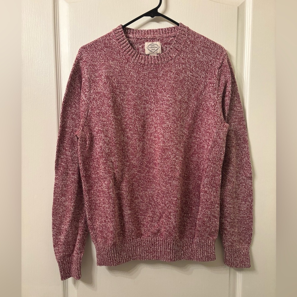 St. John’s Bay Red Heather Crewneck Sweater